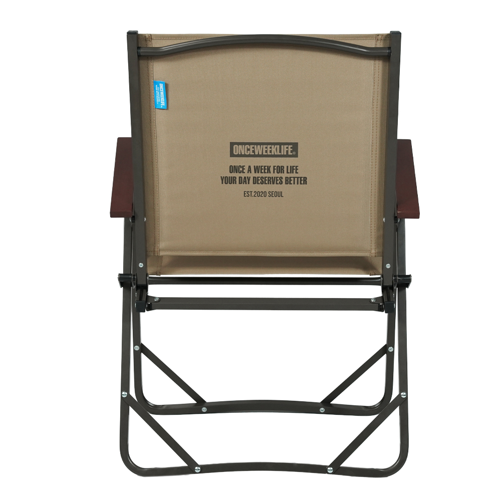 원스위크라이프 컴피 폴딩 체어 1+1 L, 베이지, 2개