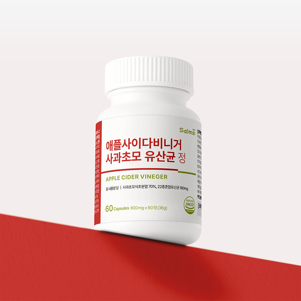 애사비 애플사이다비니거 사과초모 유산균 60정 치커리 와사비잎 비타민 미네랄 x 2개 - 상세 이미지 2
