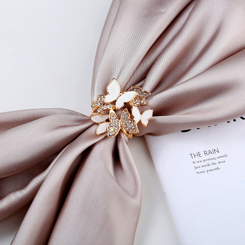 나비 스카프링 스카프고리 스카프연출 홀더코디