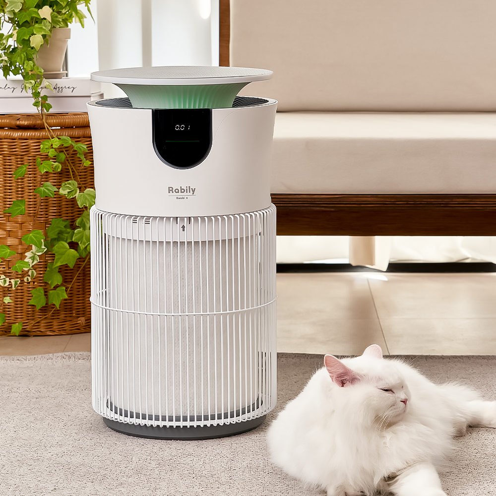 브라비 펫 전용 공기청정기 반려동물 냄새·털 제거 HEPA 3단계 필터 UVC 살균 음이온