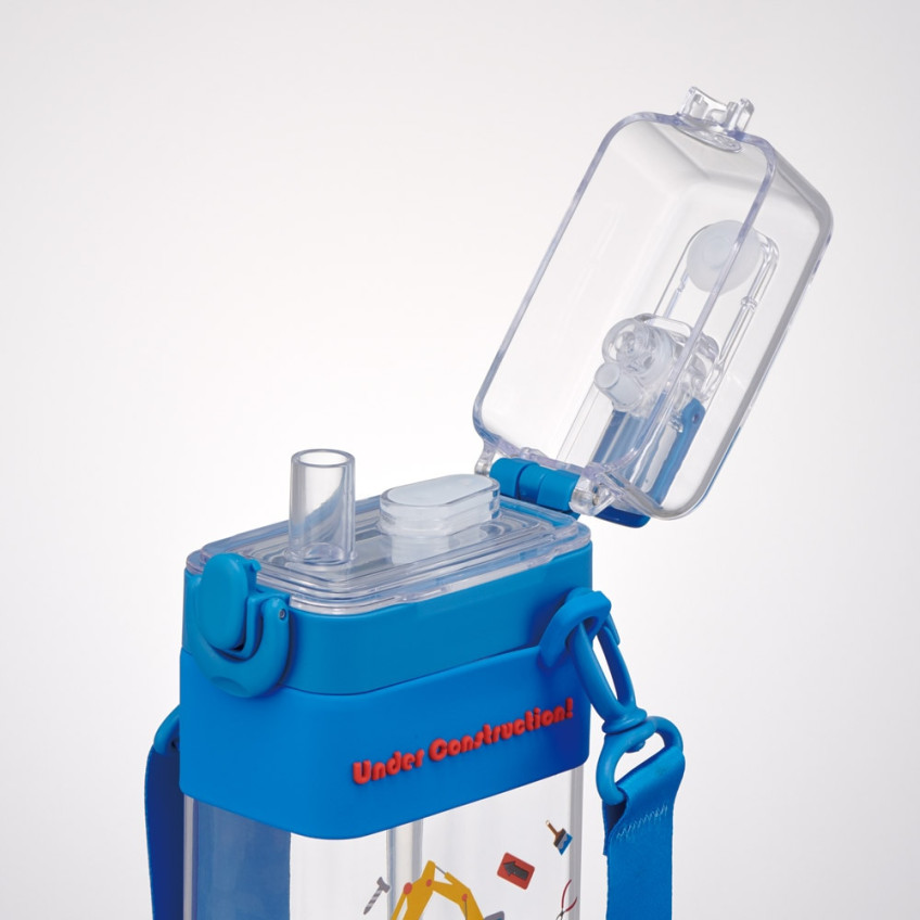 [발주상품 2~4 영업일 후 발송예정] 스케이터 일하는 자동차 캐릭터 스퀘어 2WAY 보틀 600ml PSQW6 - 주방·식기 - 하카타몰