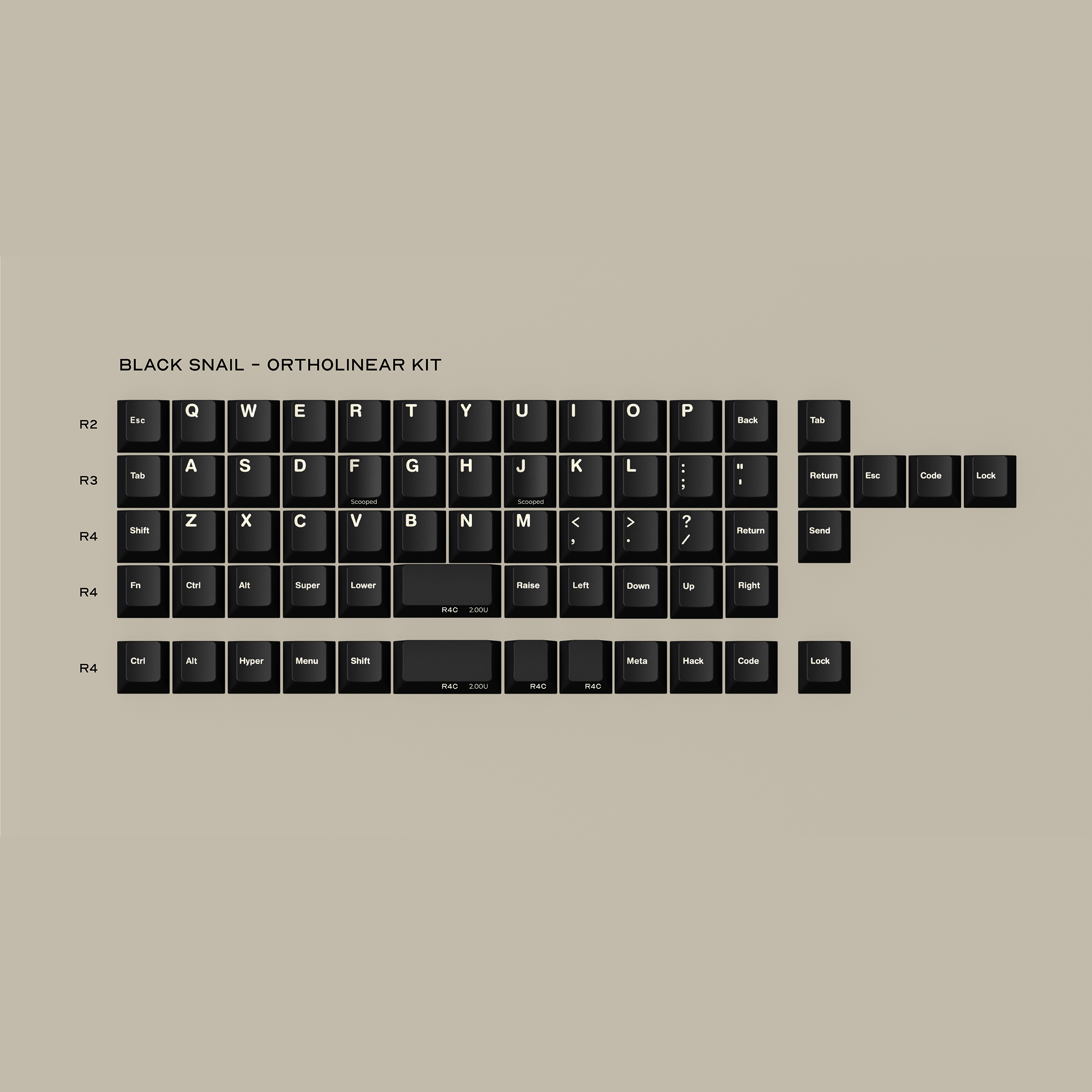 GMK CYL Black Snail 40S 키캡 - 상세 이미지 2