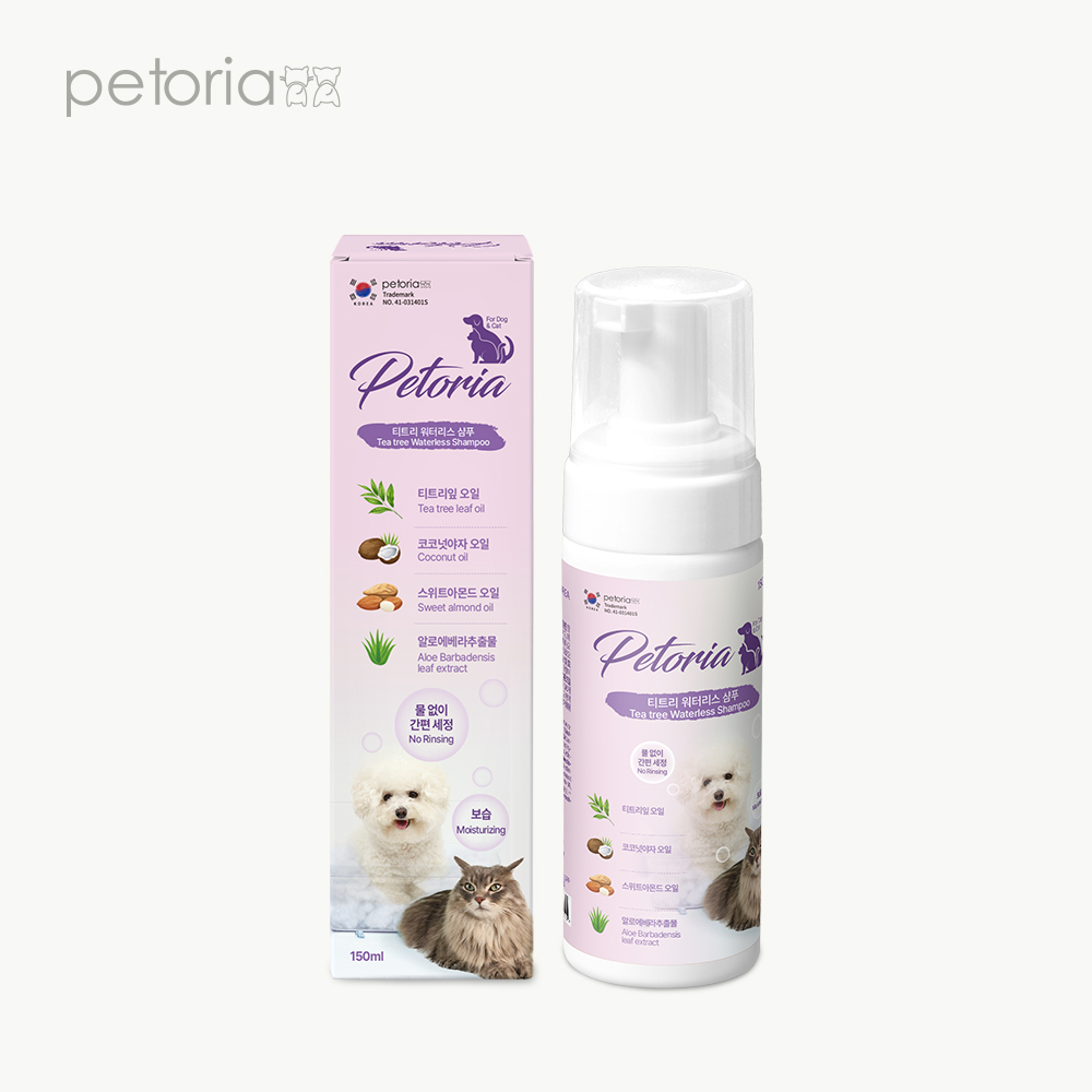 펫토리아 강아지 샴푸 티트리 워터리스 발세정제 150ml, 1개