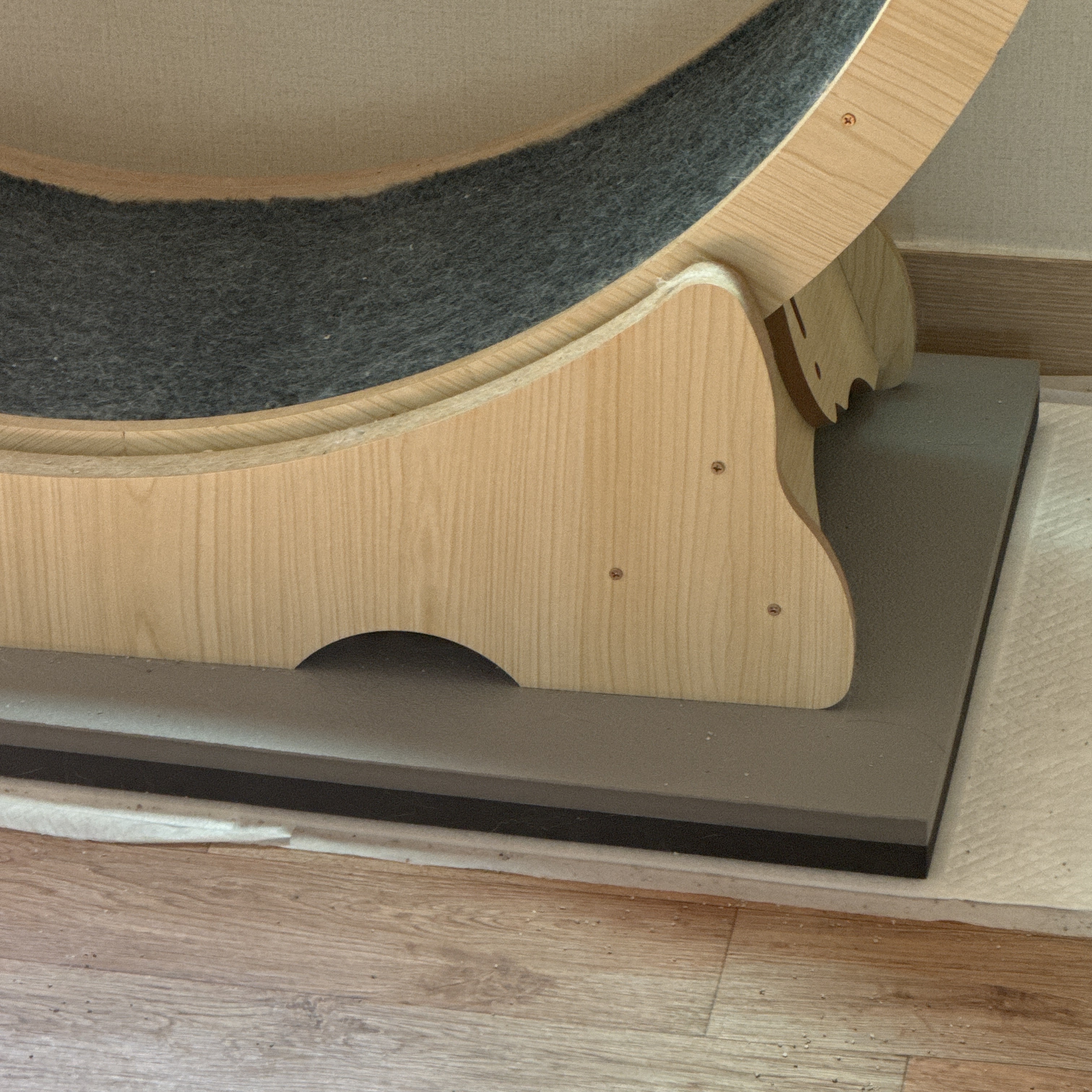 덕진스펀지 캣휠 무소음 층간소음 방지 방진 매트 패드