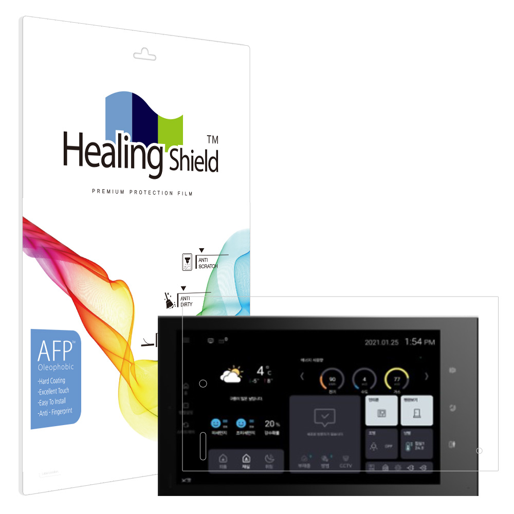 자이 S&D EHW-1080 월패드 올레포빅 액정보호필름 - 메인 이미지