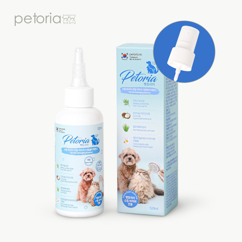 펫토리아 스팀브러쉬 전용 티트리 디탱글러 에센스 120ml 1개