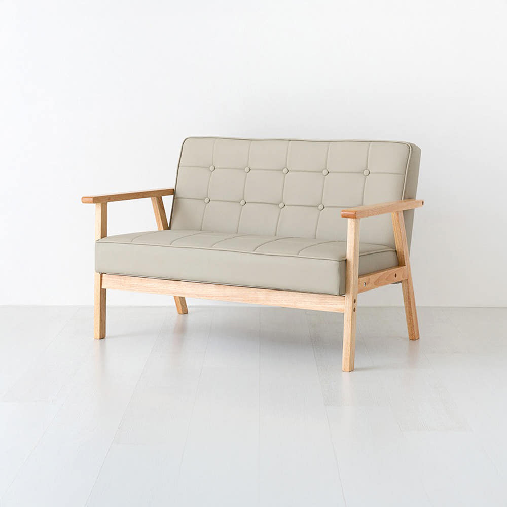 레스티 2인소파 TDSF 스툴미포함, 웜그레이, 2인용