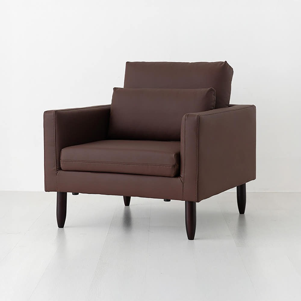 네르센 소파 1인 BC016 스툴미포함, 브라운 9900.4130, 1인용