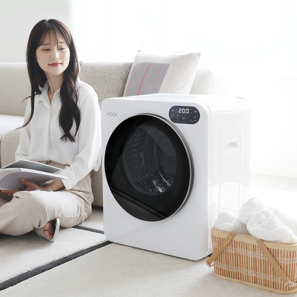 보아르 컴플릿S 미니건조기 4kg UV살균 빨래 세탁 원룸 아기옷 소형 의류 수건 건조기