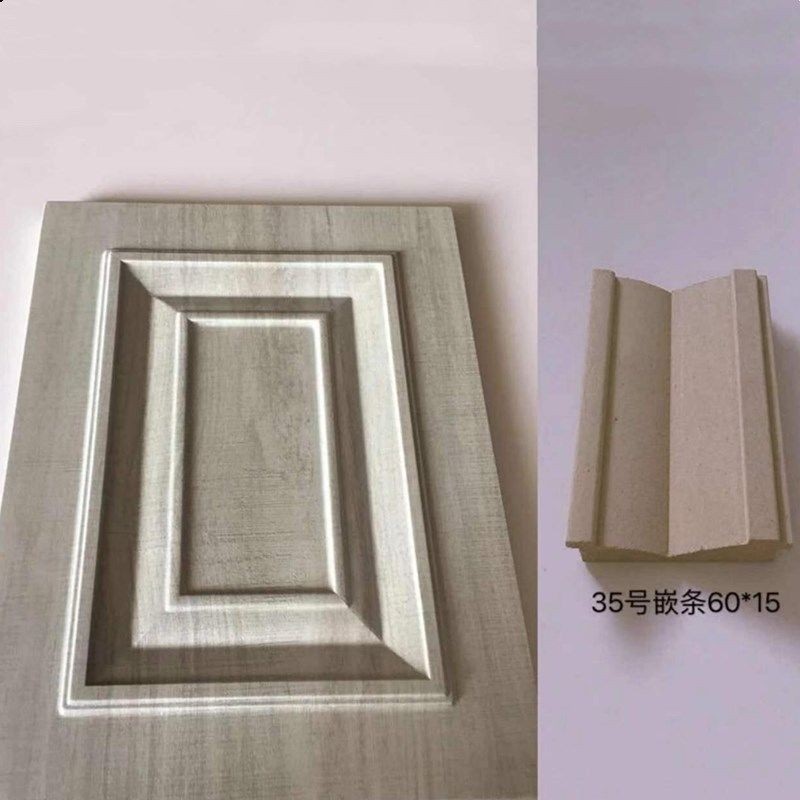 가구 도어 몰딩 MDF 인테리어 라인 고밀도 몰딩선 부자재 무도장 가구몰딩 시공용 라인재 35 웨빙 60x15mm 30개 2440mm 1개 - 상품 이미지