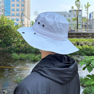 바스락 남자 여름 챙넓은 대두 빅사이즈 물놀이 버킷햇 벙거지 여행 휴양지... 솔직 후기 | 실사용자 리뷰 분석 - 상품 이미지 2