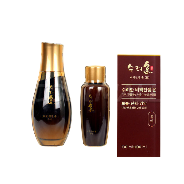 수려한 비책진생 윤 유액 130ml + 100ml 주름개선로션 : 이머즈상점