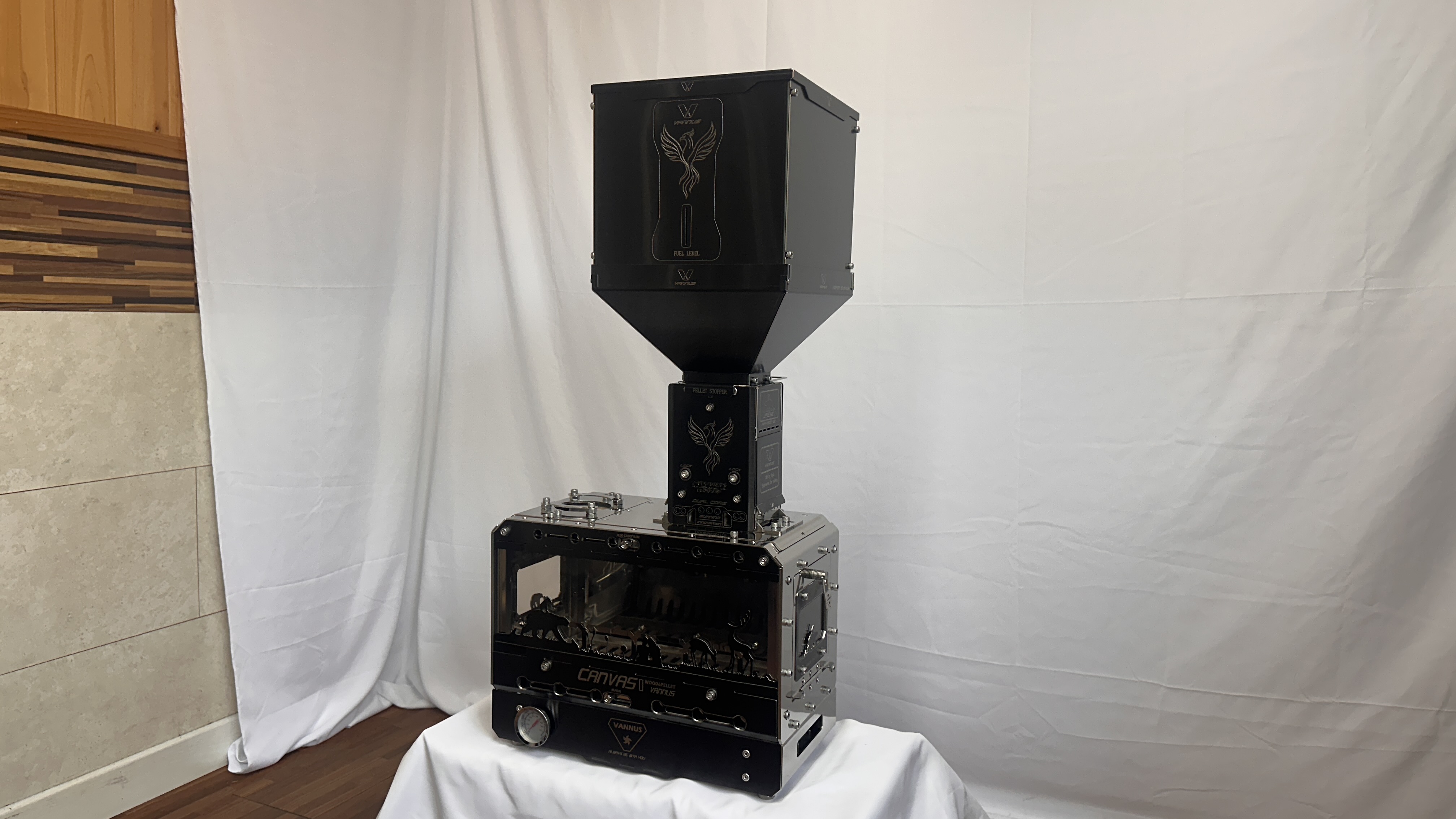 호퍼시스템(블랙) 펠렛난로 펠렛연소기