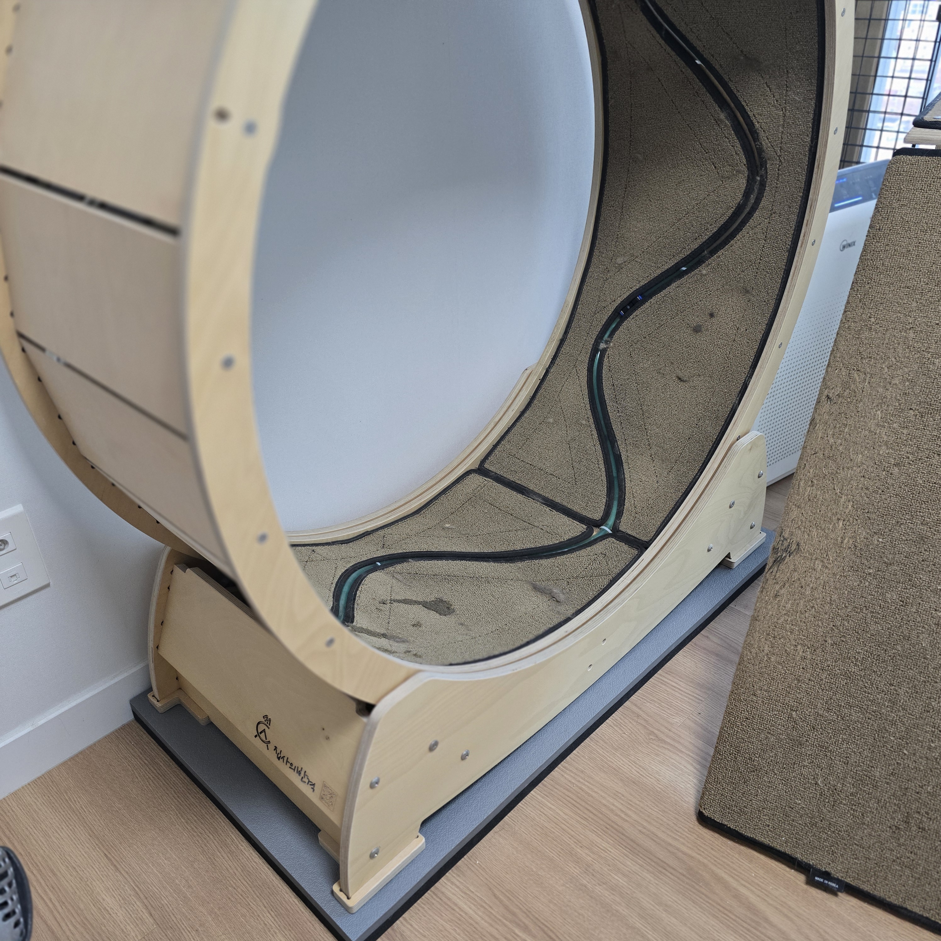 덕진스펀지 캣휠 무소음 층간소음 방지 방진 매트 패드