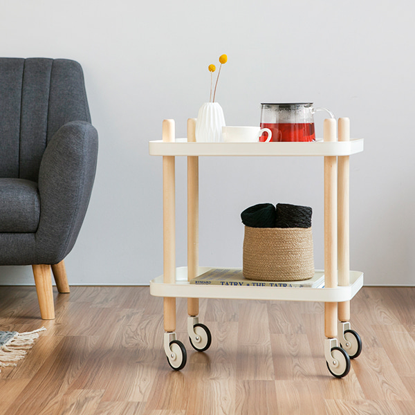 GRUET 트롤리 2단 화이트 5515.2132