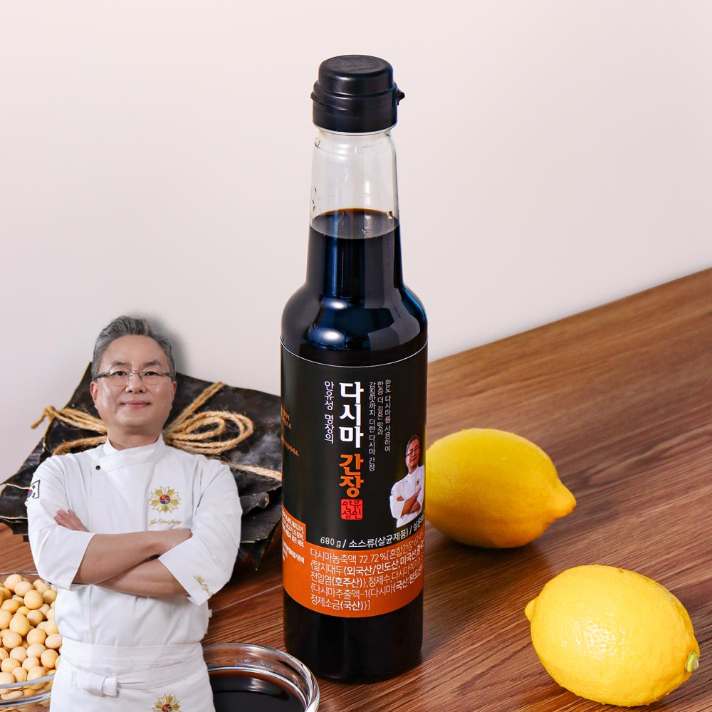 안유성 명장의 다시마 간장 680g 2병 - 상품 이미지