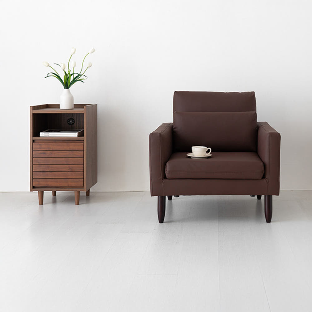 네르센 소파 1인 BC016 브라운 9900.4130