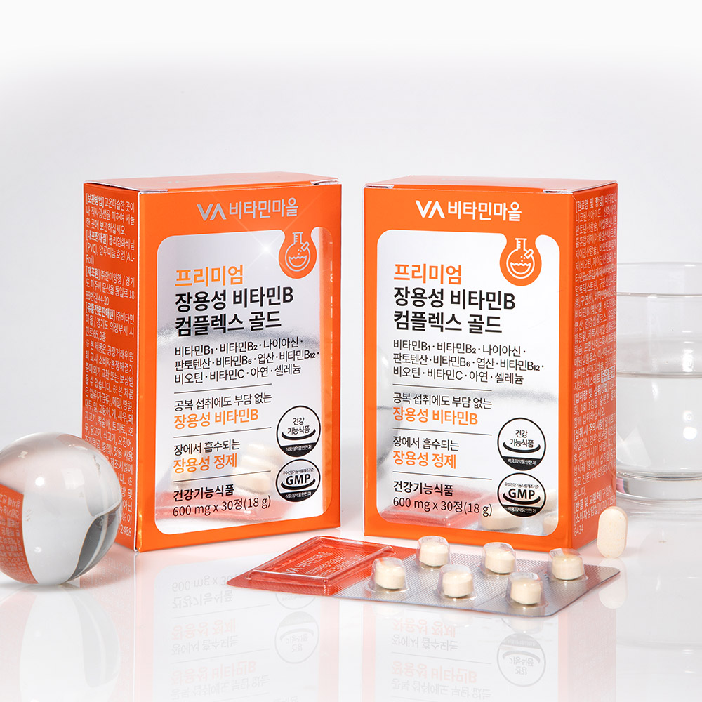 비타민마을 프리미엄 장용성 비타민B 컴플렉스 골드 30정, 1개 - 상세 이미지 5