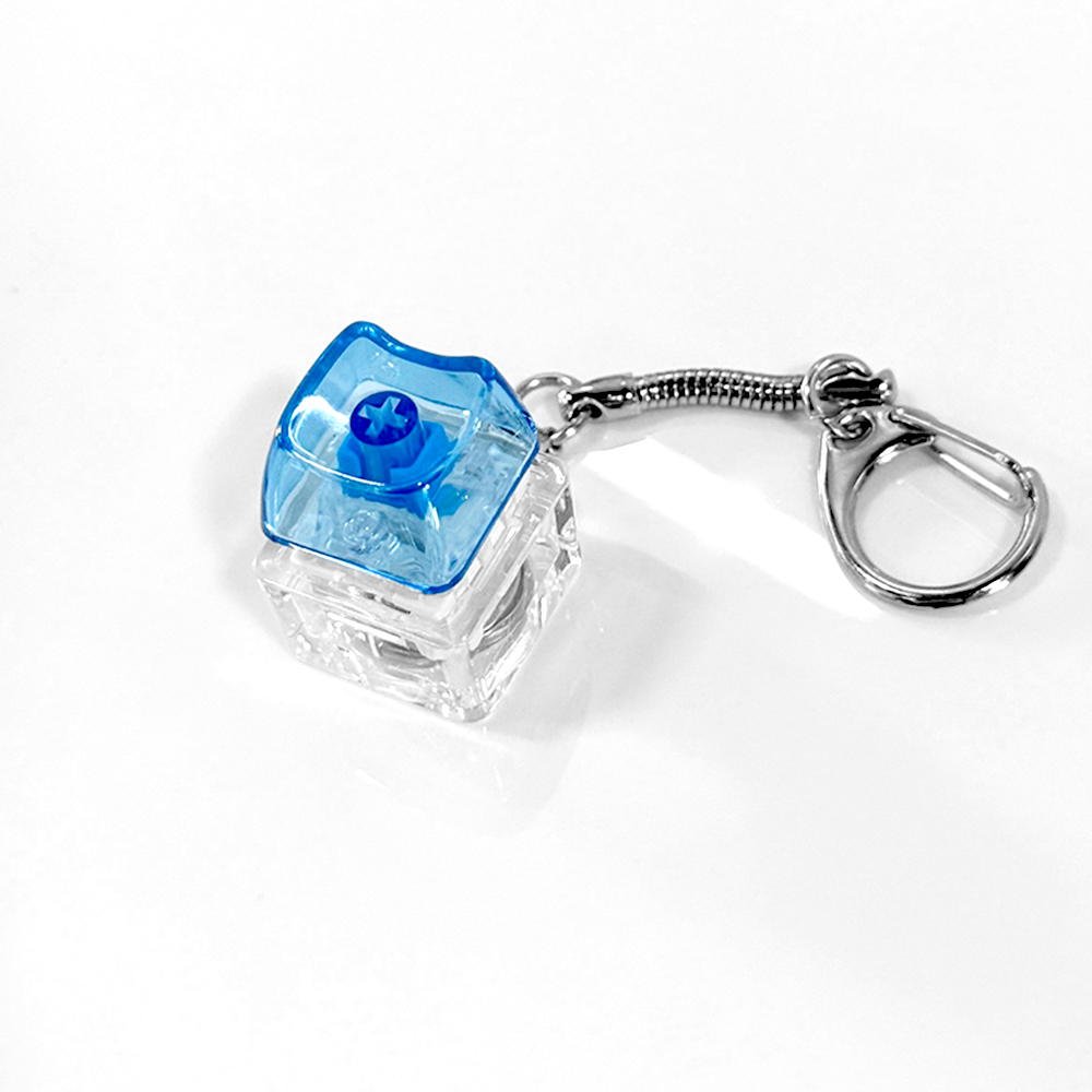 키캡키링 고양이 MAO 귀여운 열쇠고리 굿즈 제작 커스텀 화이트 키보드키링 led