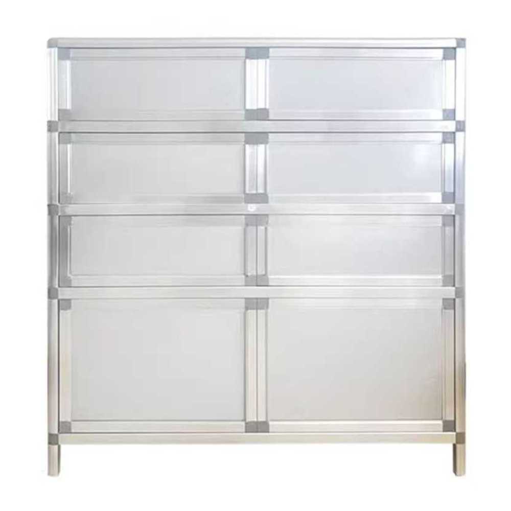 스텐 신발장 야외 수납장 작업장 수납 선반 랙 정리대 63x34x92cm - 상품 이미지