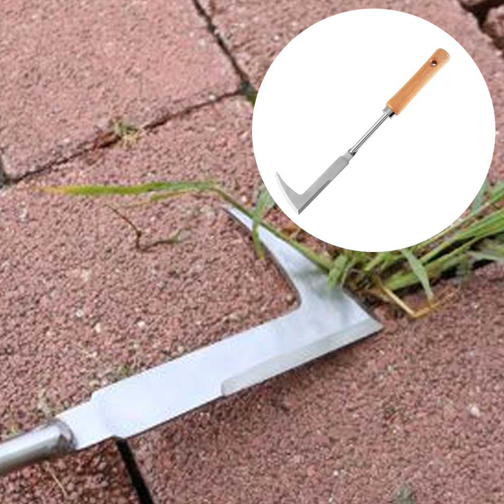 보도블럭 잡초 제거기 틈새 풀 뿌리 민들레 잔디 뽑기 제거 장대 잡풀 스텐레스 좁은틈 낫 L자 농기구 제초 원예