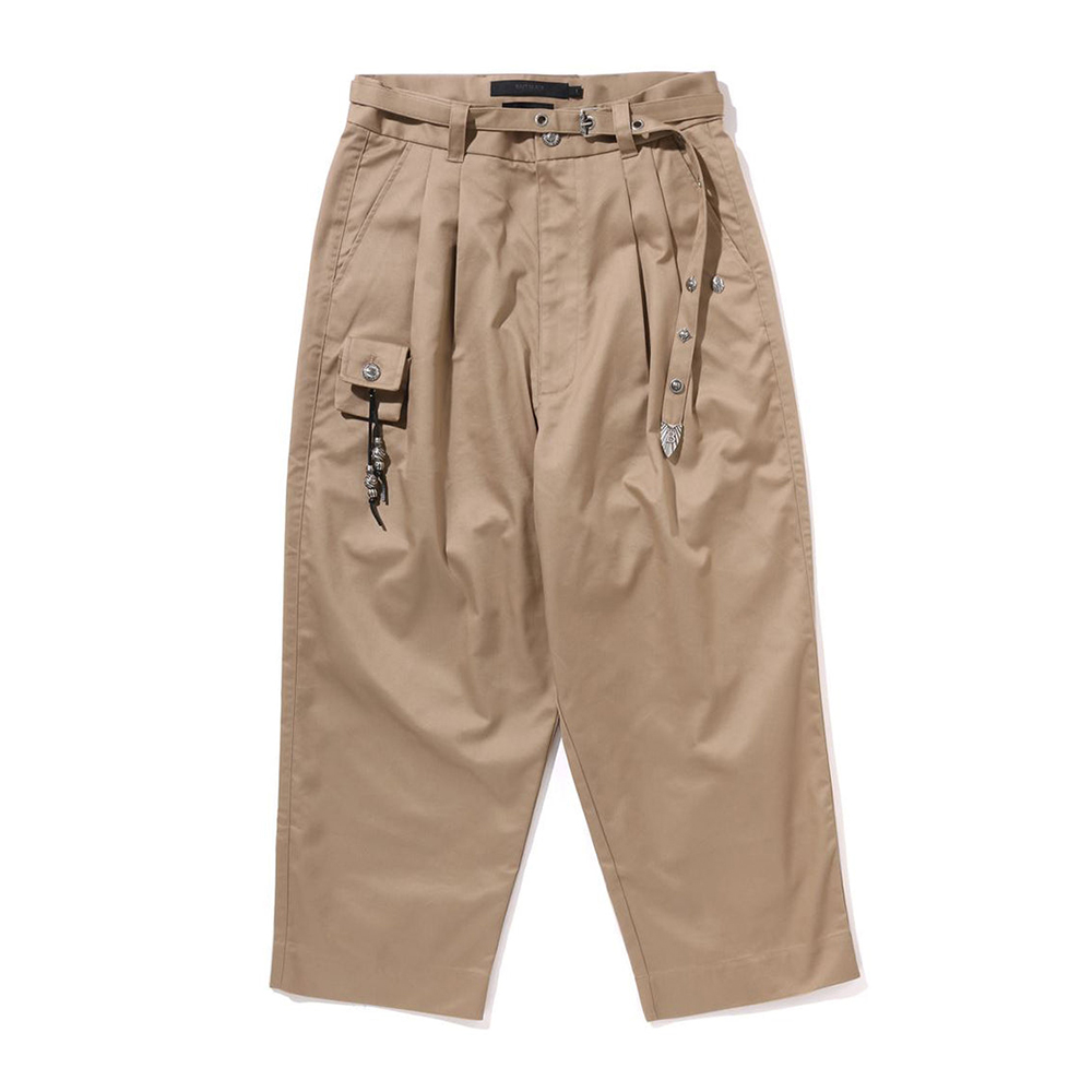 베이프 바지 BAPE BLACK BELTED AIRPOD CHINO PANTS 1L30-152-314 - 상품 이미지