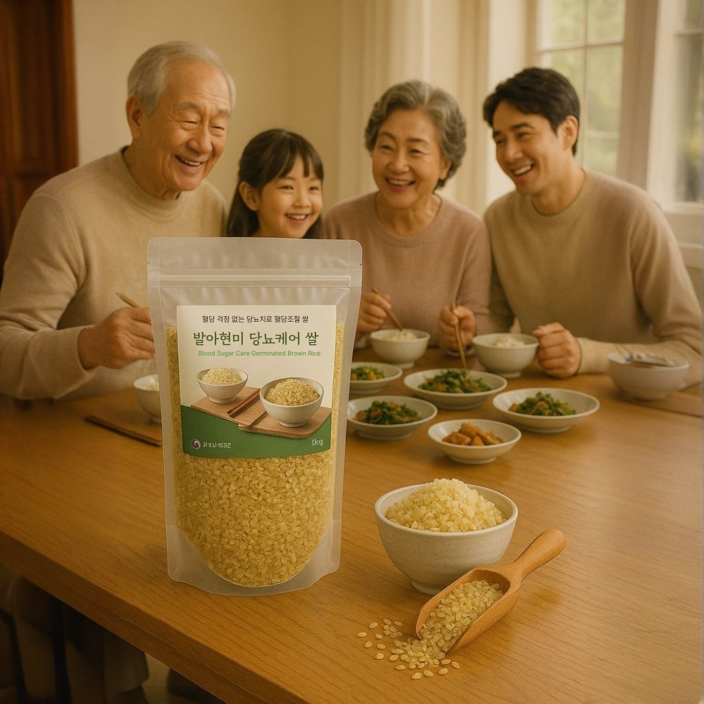 발아현미 바나듐쌀 혈당강하 쌀 1kg, 1개