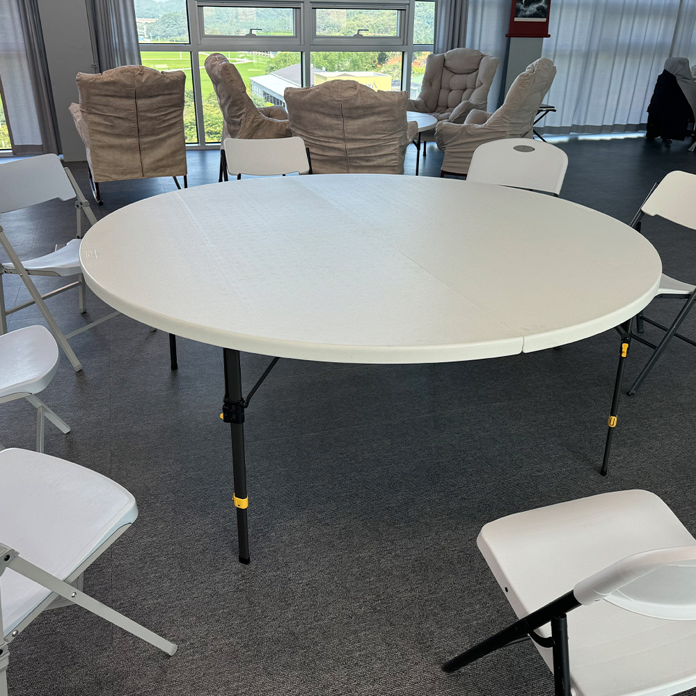 브로몰딩 원형 테이블 접이식 야외테이블 식탁 카페 행사용 1820