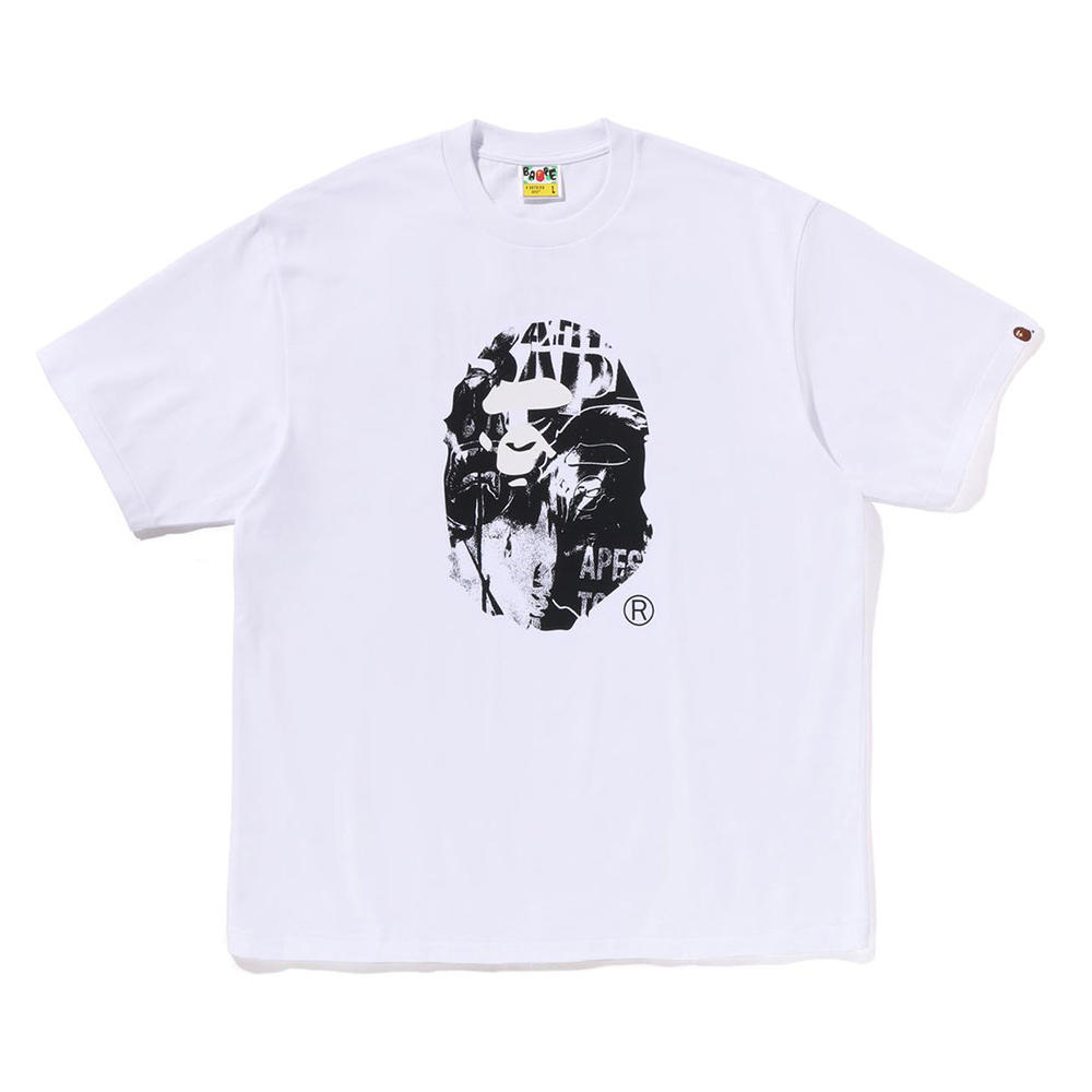 베이프 반팔티 PHOTO PRINT APE HEAD RELAXED FIT TEE 1L30-110-333 - 상품 이미지