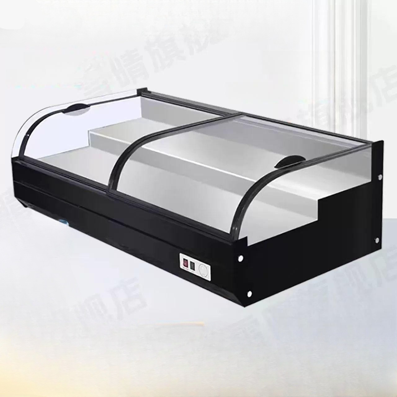 반찬 냉장고 쇼케이스 청과야채 과일 마트 냉장 업소용 비스듬한 두 단계 120cmx65cmx50cm