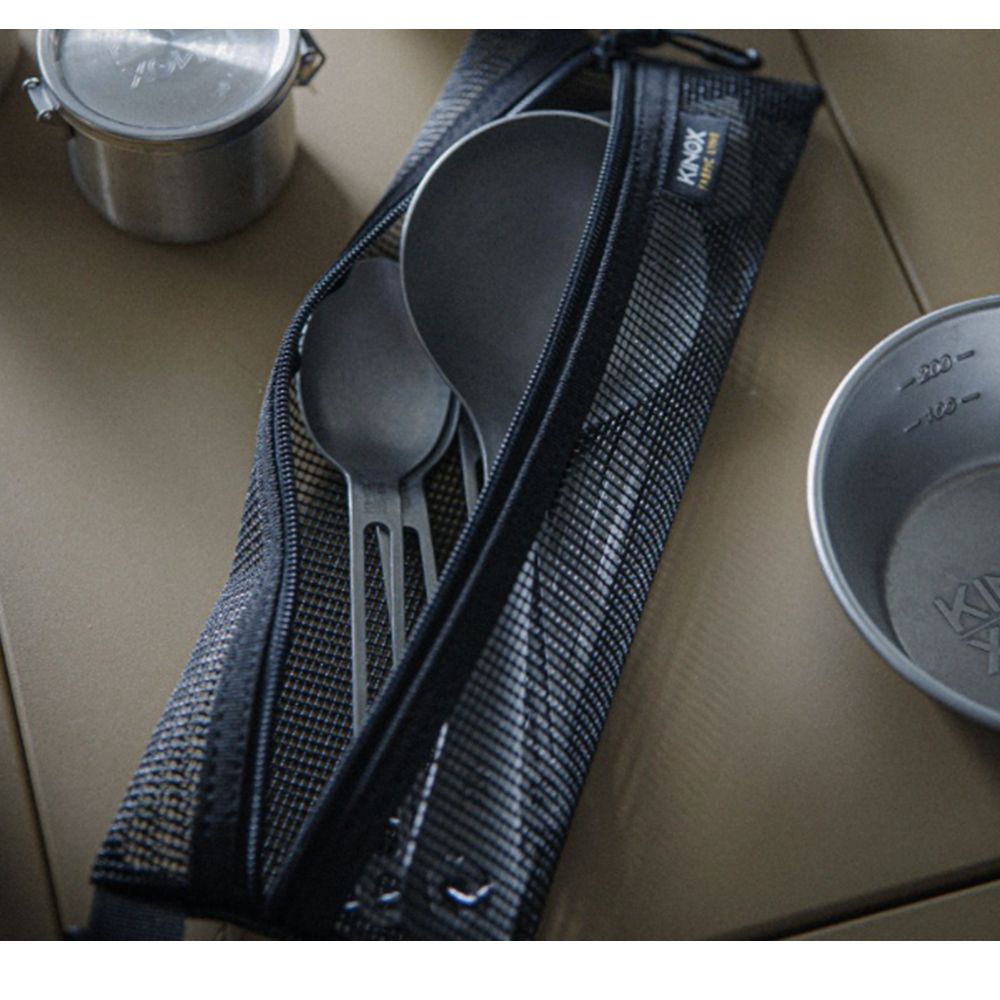 키녹스 캠핑 커트러리 케이스 캠핑 백패킹 수저 보관 수납 파우치