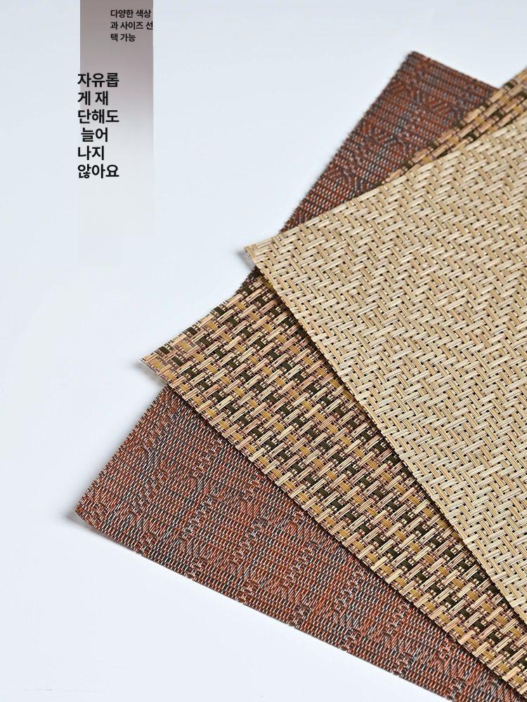 방수 대나무 트레이 방수트레이 대나무트레이 다기세트 전통다기 차도구 티트레이 다도용품 갈색 홍차 매트 30x20cm - 상세 이미지 2