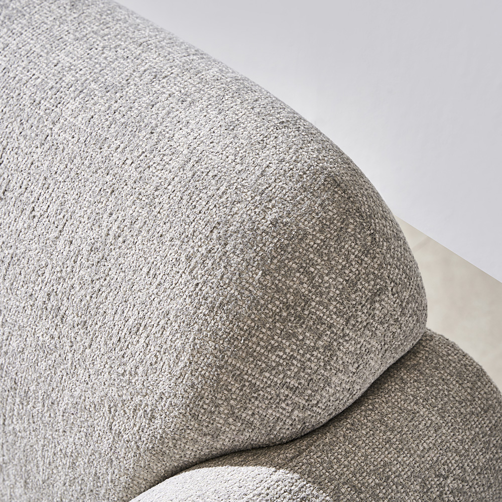 보루네오 모니 아쿠아 패브릭 방수 기능성 쇼파 스툴미포함, 크림, 2인용