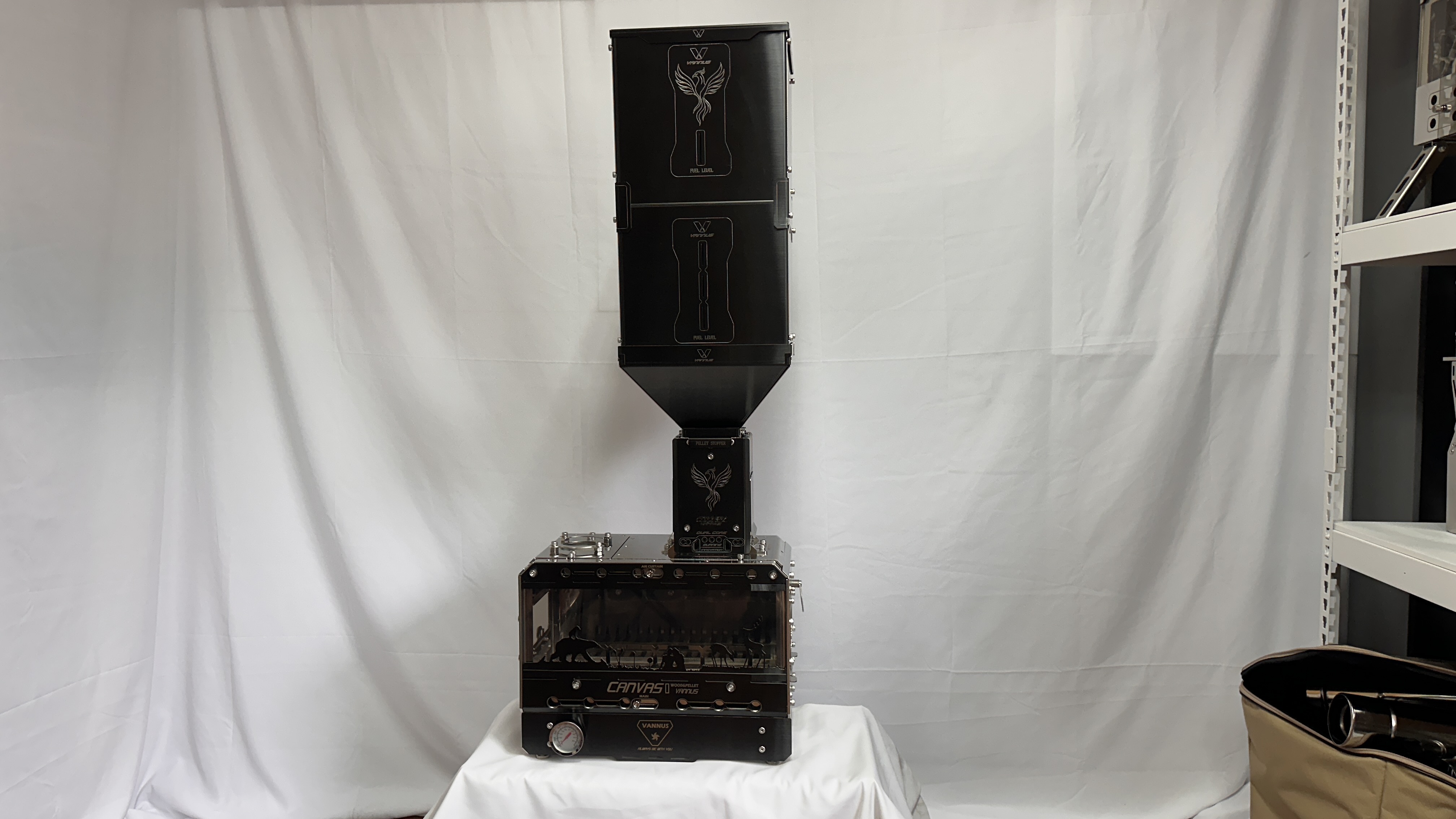 호퍼시스템(블랙) 펠렛난로 펠렛연소기