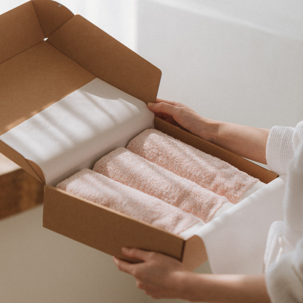 퍼스파 더블루프 프리미엄 항균 오가닉 호텔수건 안아타월 고중량 240g, 까메오로즈, 3장 - 상세 이미지 3