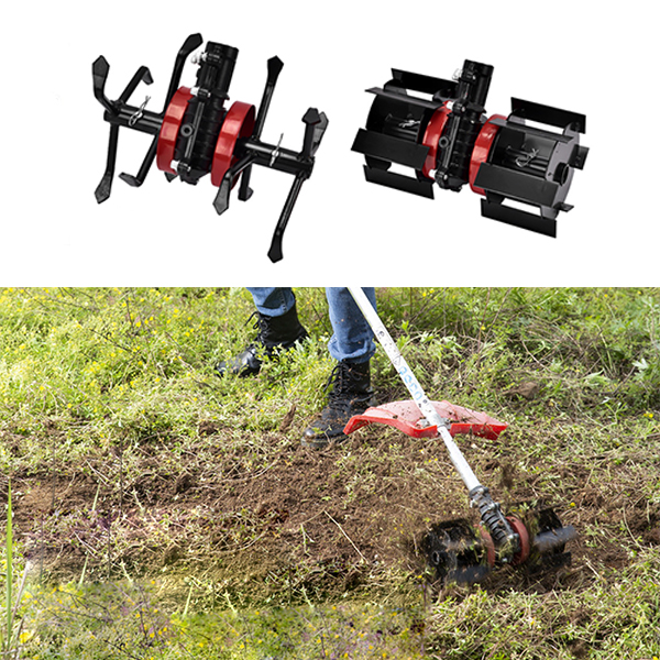 예초기 부착 관리기 로타리 로터리 잡초 제거 도랑 흙파기 텃밭 밭갈이 호미 괭이 쟁이 2종날 세트