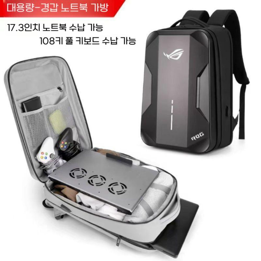 에이수스 로그 스트릭스 터프 a14 비보북 s16 젠북 노트북 가방 하드 백팩 이미지 6