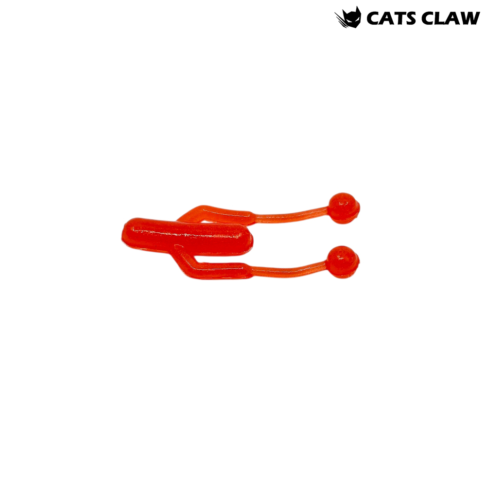 캣츠크로우 플랩 산천어 송어웜 1.8cm(0.7인치) 005 레드 - 상품 이미지