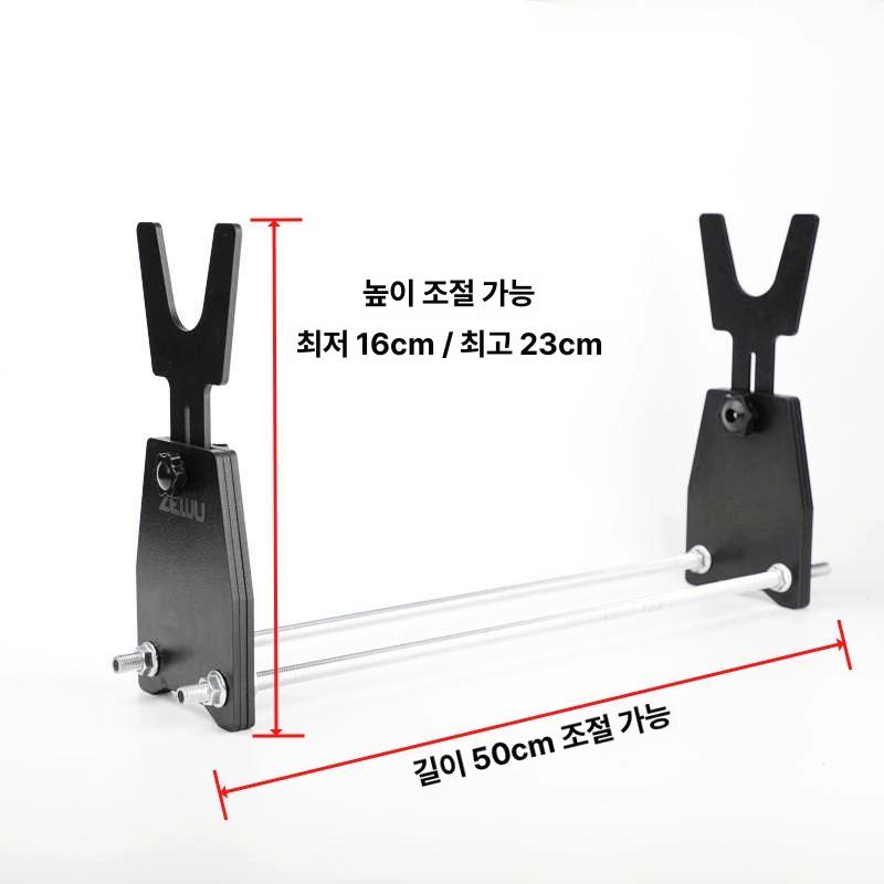 장난감 권총 디스플레이 거치대 총기 진열대 차량용 조절식 리볼버 전시대 범용 총 보관함 짧은 신형 단독 전시대 2개 표준 구성 - 상세 이미지 5