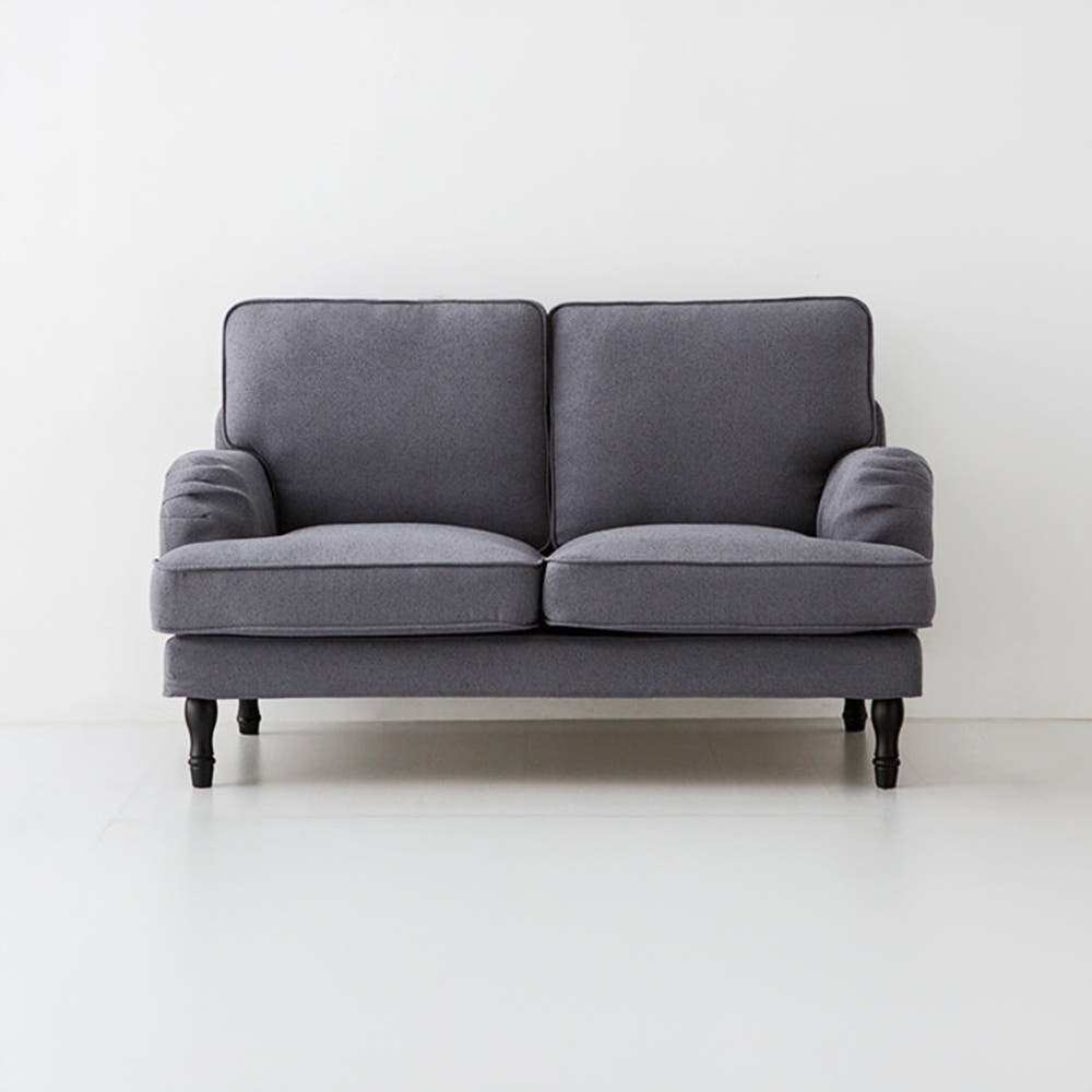 JEEIN 2인 소파 스툴미포함, 다크그레이 4068.3436, 2인용