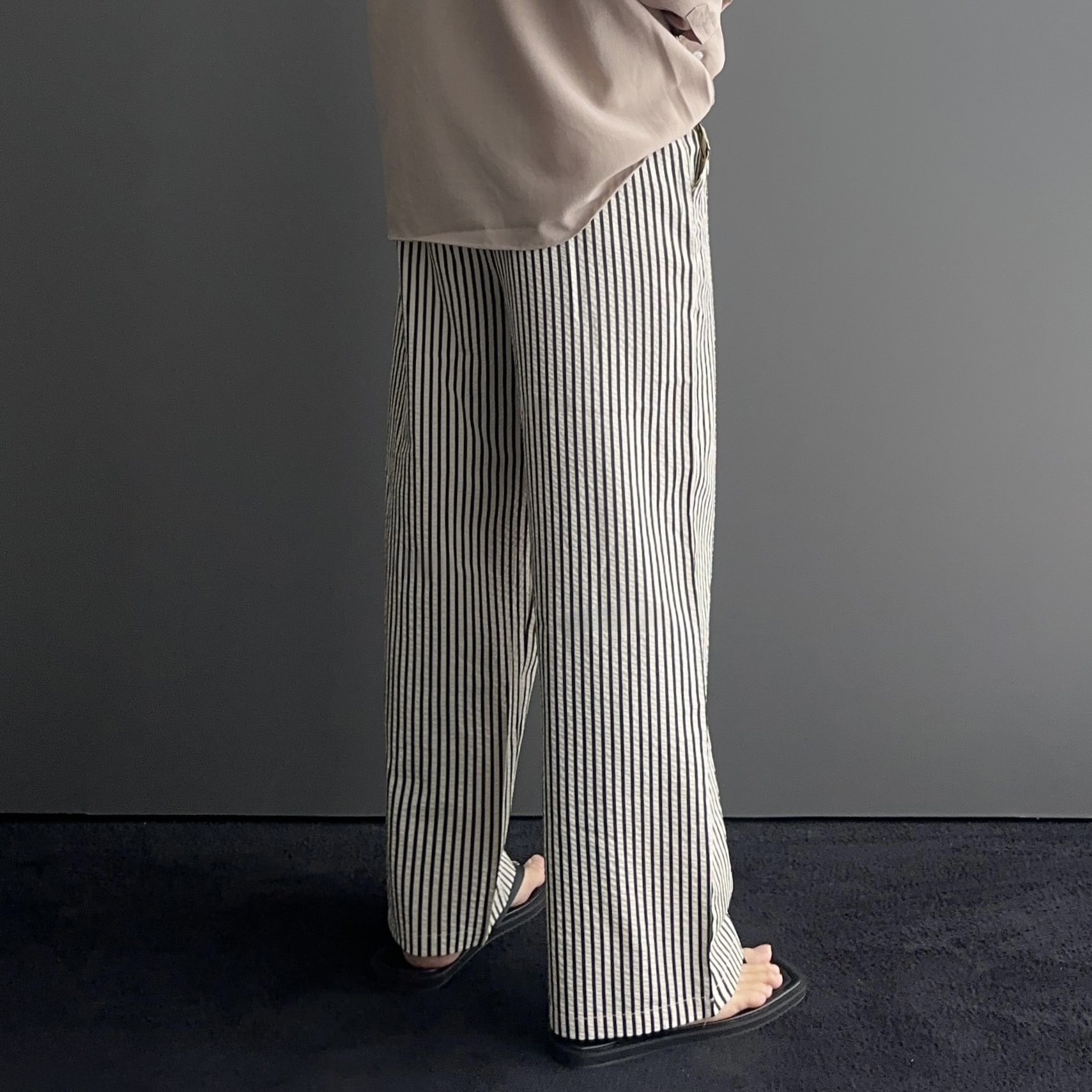 남자여름긴바지 남자시어서커팬츠 구김없는바지 남성쿨팬츠 - 상세 이미지 2