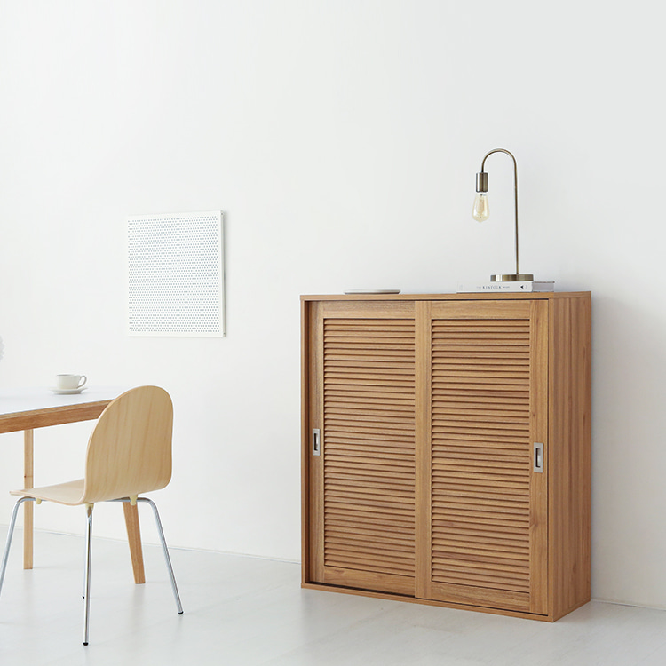 벨로인 좁은 2문 수납장 SHBM110100 1000x350x1100mm, 5단, 캄포어베니어 7503.9121 이미지 8