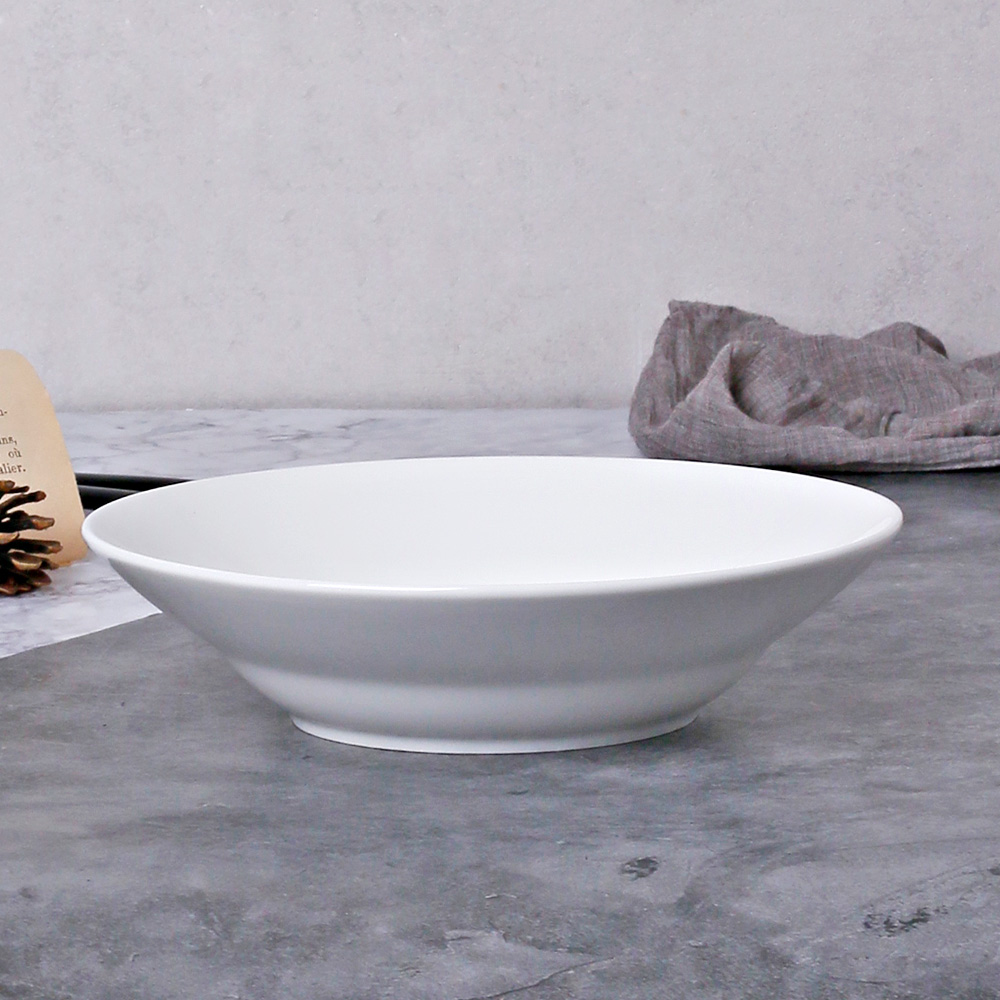 카페 깊은 파스타 접시 볼 볶음밥 카레 샐러드 그릇 20.5cm, 아레초 - 상세 이미지 2