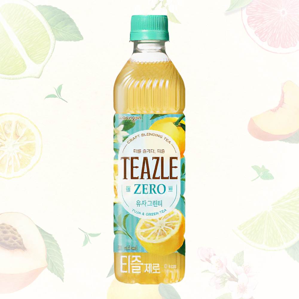 티즐제로 피치얼그레이 자몽블랙티 라임민트 유자그린 딸기얼그레이500ml 각4개씩 총20개 이미지 7