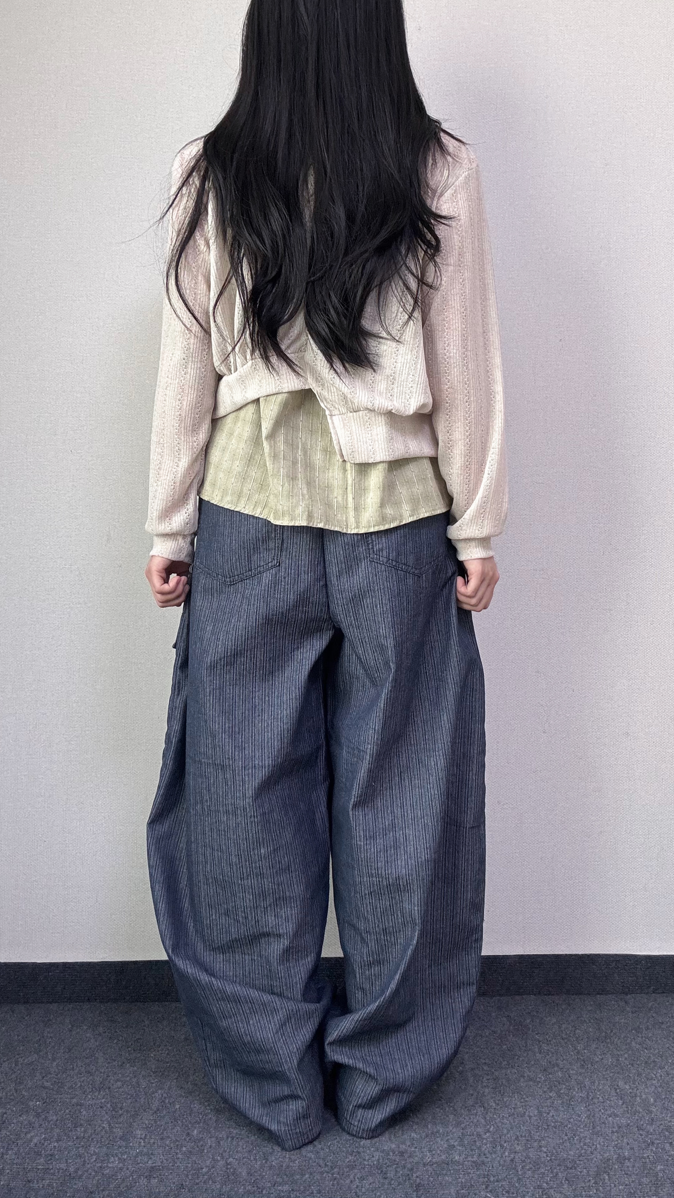 리안 논페이드 스트링 카고 팬츠 [2Color] - 상세 이미지 3