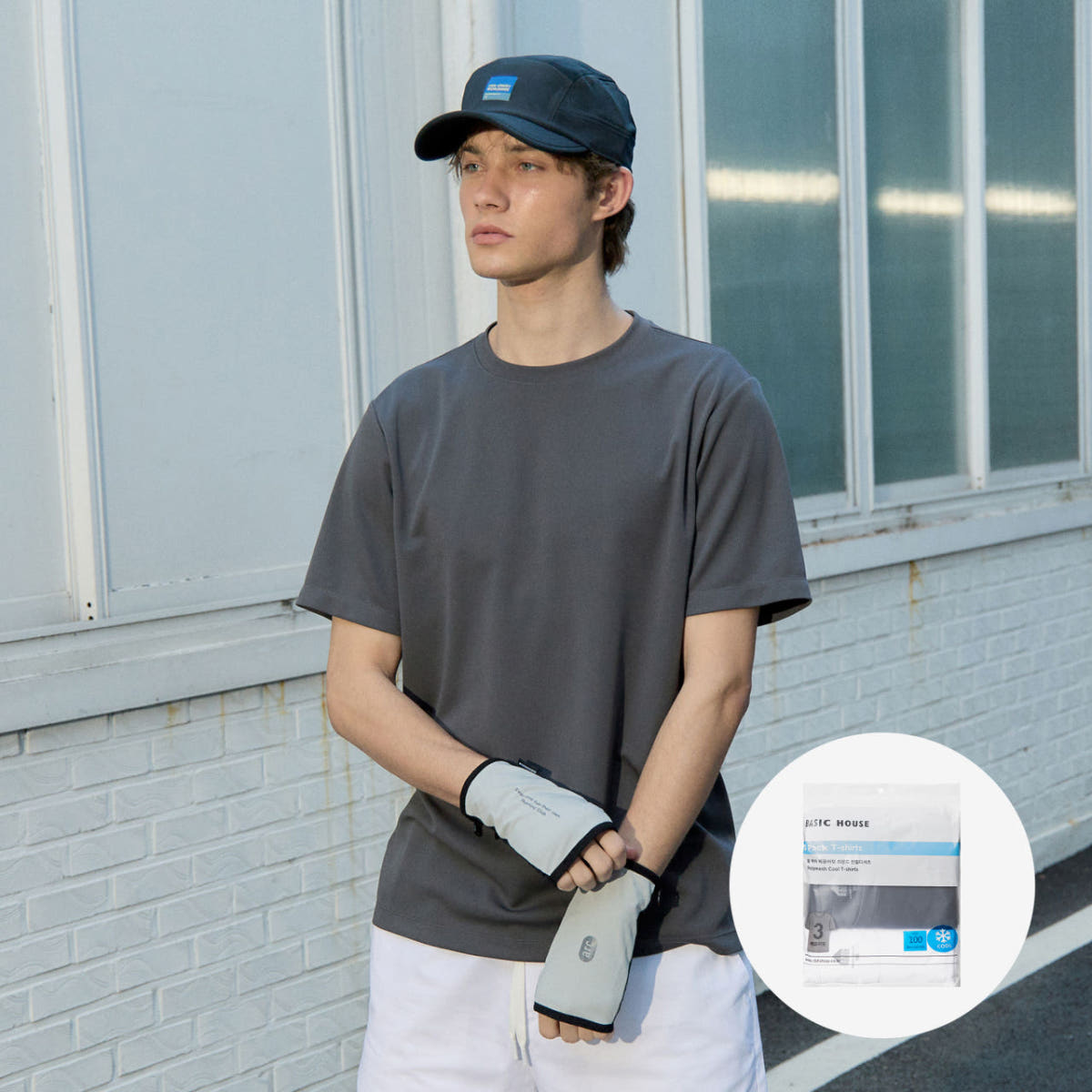 베이직하우스 쿨 브리더블 에어메쉬 숏 슬리브 티셔츠 3팩 가격 비교 BASIC HOUSE 베이직하우스 쿨 브리더블 에어메쉬 숏 슬리브 티셔츠 3팩