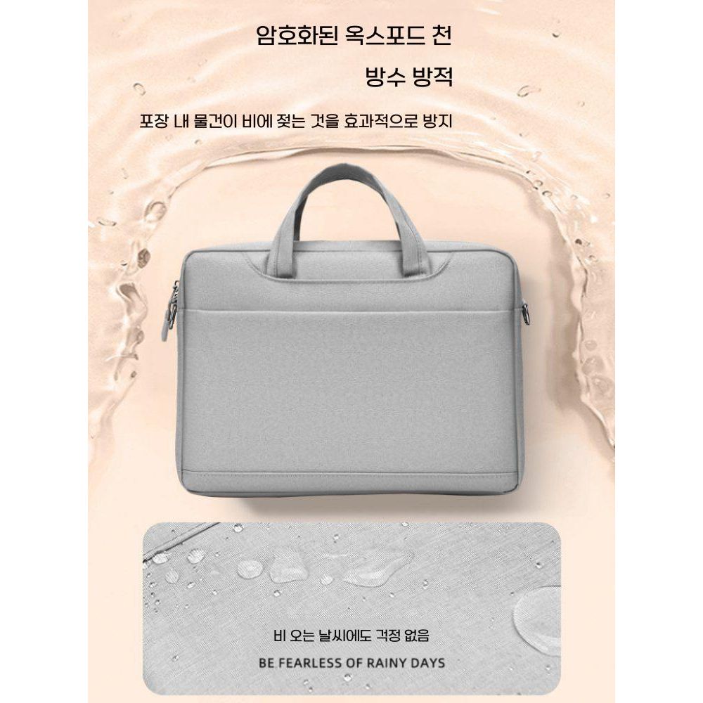 16인치 노트북 수납 가방 숄더백 15인치 크로스백 손가방 - 상세 이미지 4