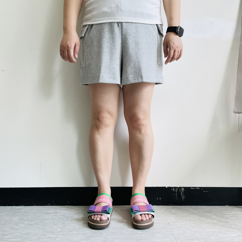 여성 카고반바지 3부반바지 키작녀바지 고무줄 밴딩 숏팬츠 - 상세 이미지 3
