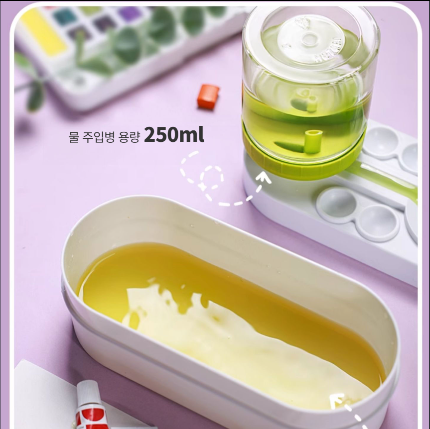 [척!새물] 애니윙 자동물갈이 미술학원전용 물감 붓 세척기 - 상세 이미지 5