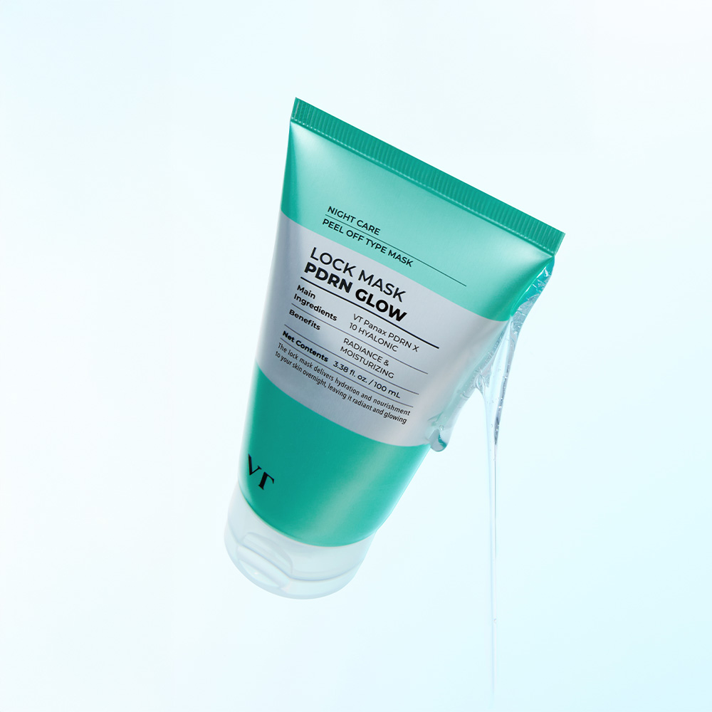 VT 글로우 락 마스크 100ml PDRN 피디알엔 필오프 슬리핑 랩핑 팩 - 메인 이미지